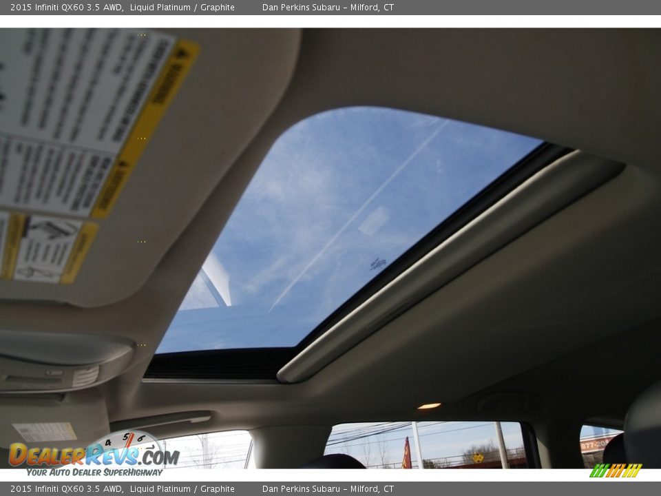 2015 Infiniti QX60 3.5 AWD Liquid Platinum / Graphite Photo #11