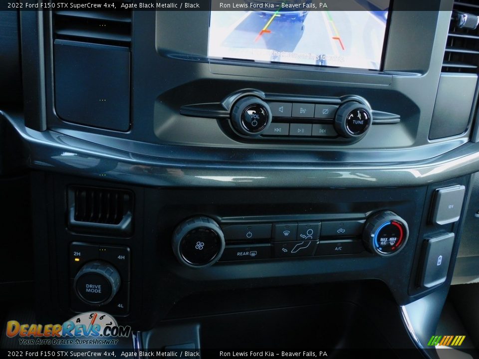 2022 Ford F150 STX SuperCrew 4x4 Agate Black Metallic / Black Photo #17