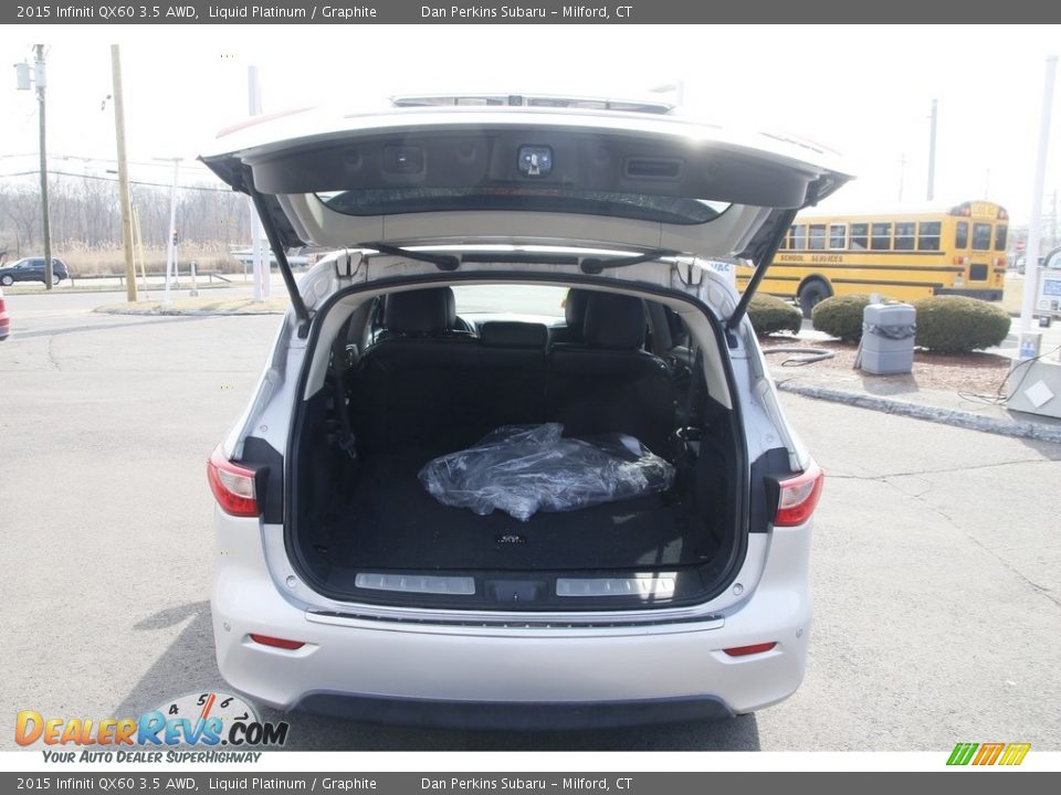 2015 Infiniti QX60 3.5 AWD Liquid Platinum / Graphite Photo #14