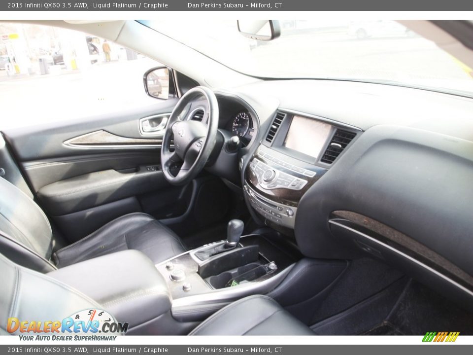 2015 Infiniti QX60 3.5 AWD Liquid Platinum / Graphite Photo #16