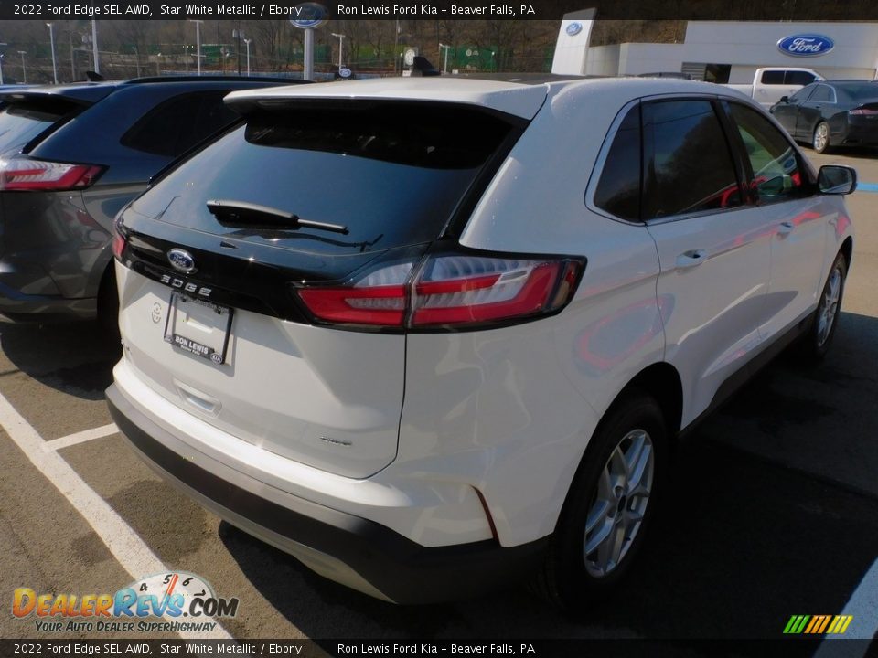2022 Ford Edge SEL AWD Star White Metallic / Ebony Photo #2