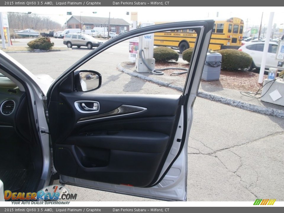2015 Infiniti QX60 3.5 AWD Liquid Platinum / Graphite Photo #17