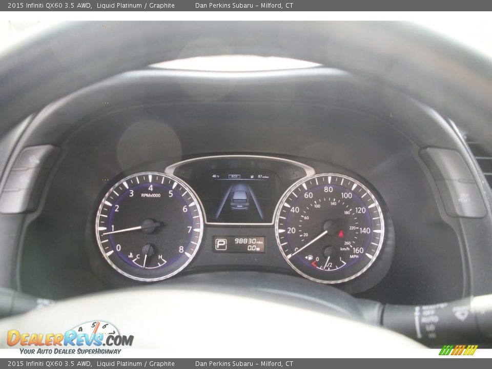 2015 Infiniti QX60 3.5 AWD Liquid Platinum / Graphite Photo #19
