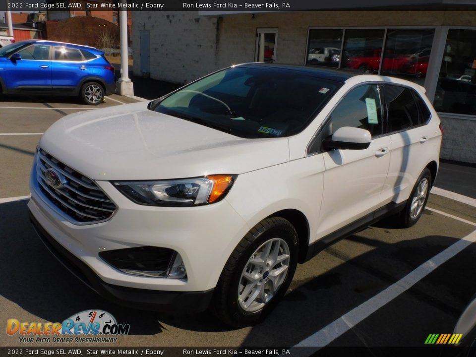 2022 Ford Edge SEL AWD Star White Metallic / Ebony Photo #5