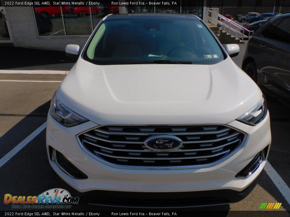 2022 Ford Edge SEL AWD Star White Metallic / Ebony Photo #7