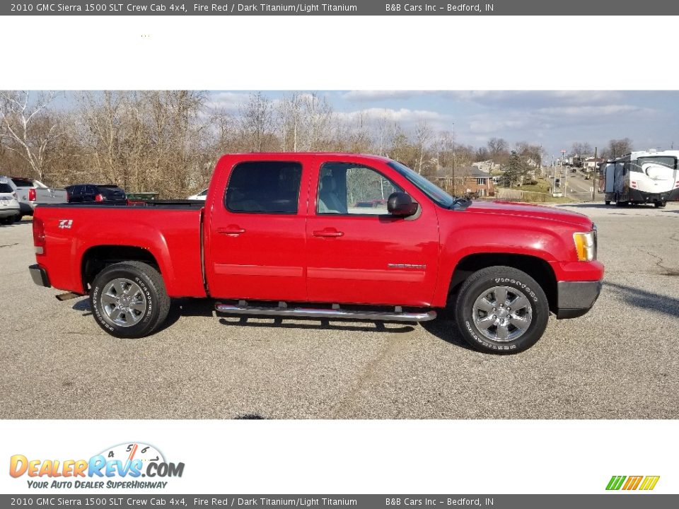 2010 GMC Sierra 1500 SLT Crew Cab 4x4 Fire Red / Dark Titanium/Light Titanium Photo #1