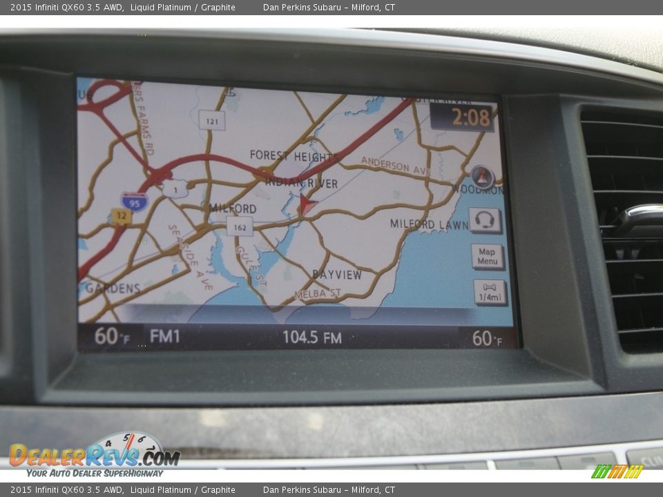 2015 Infiniti QX60 3.5 AWD Liquid Platinum / Graphite Photo #23