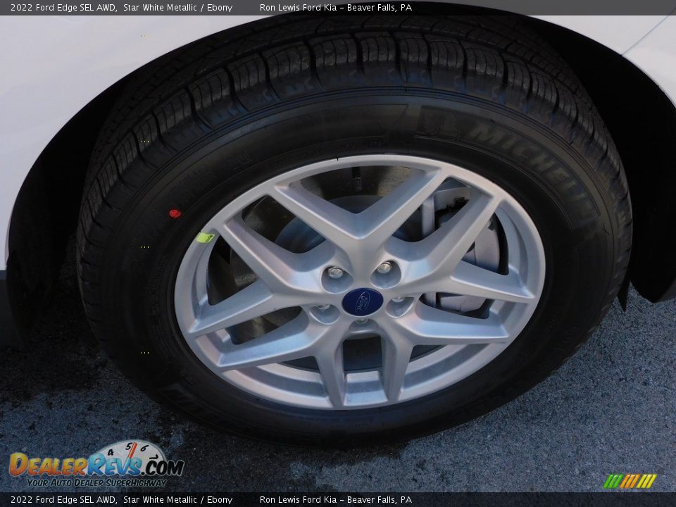 2022 Ford Edge SEL AWD Star White Metallic / Ebony Photo #9