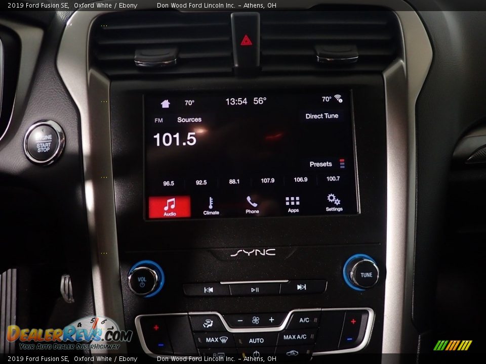 2019 Ford Fusion SE Oxford White / Ebony Photo #27