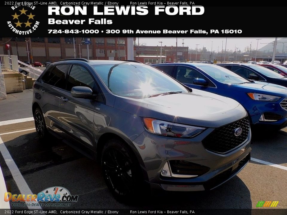2022 Ford Edge ST-Line AWD Carbonized Gray Metallic / Ebony Photo #1