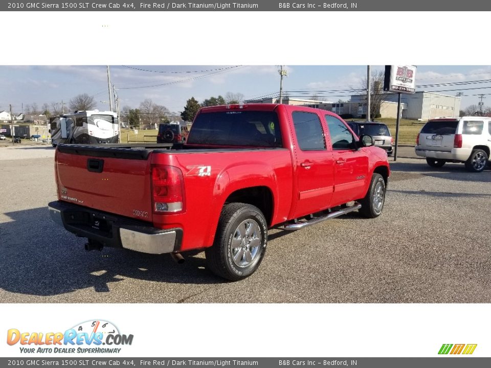 2010 GMC Sierra 1500 SLT Crew Cab 4x4 Fire Red / Dark Titanium/Light Titanium Photo #3