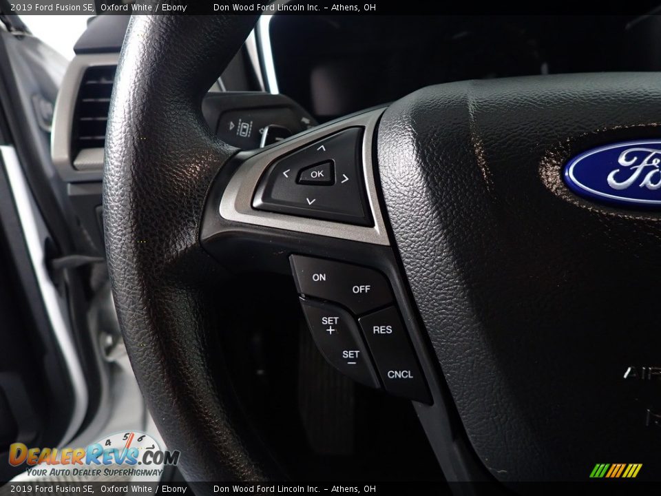 2019 Ford Fusion SE Oxford White / Ebony Photo #30