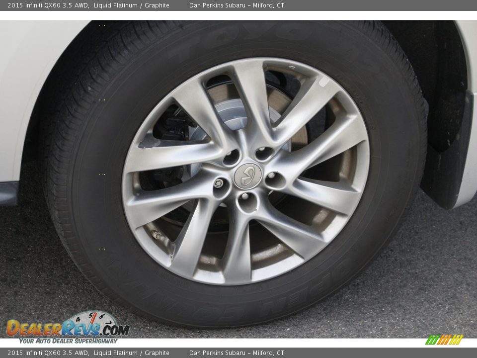 2015 Infiniti QX60 3.5 AWD Liquid Platinum / Graphite Photo #27