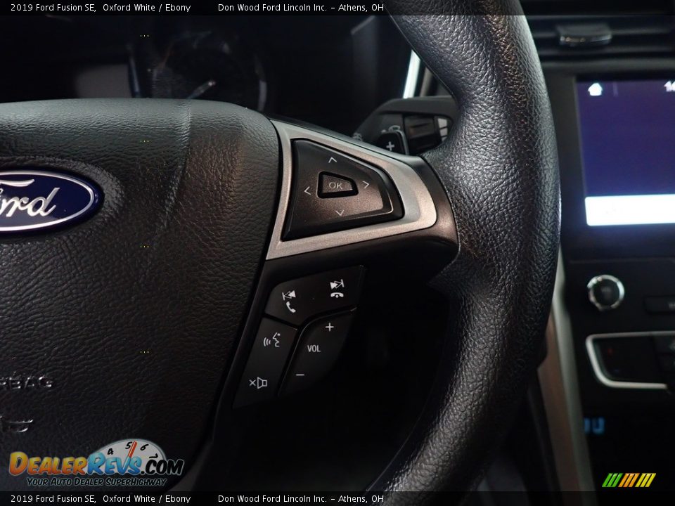 2019 Ford Fusion SE Oxford White / Ebony Photo #31