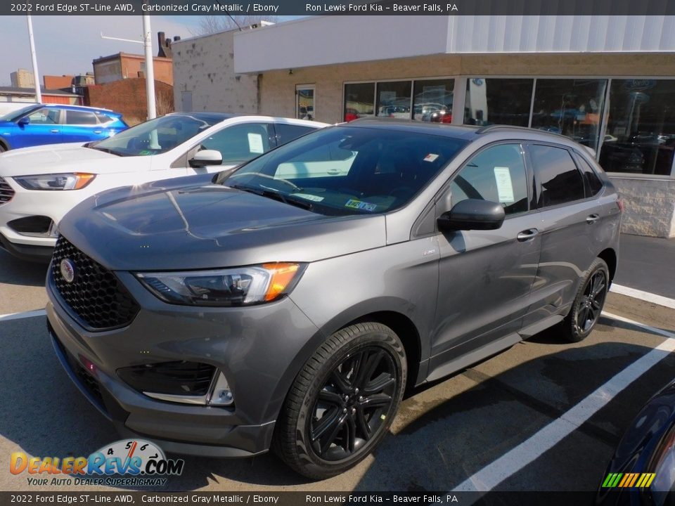 2022 Ford Edge ST-Line AWD Carbonized Gray Metallic / Ebony Photo #6