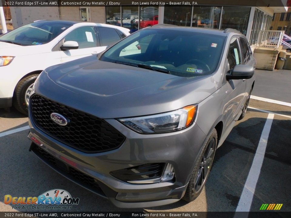 2022 Ford Edge ST-Line AWD Carbonized Gray Metallic / Ebony Photo #7