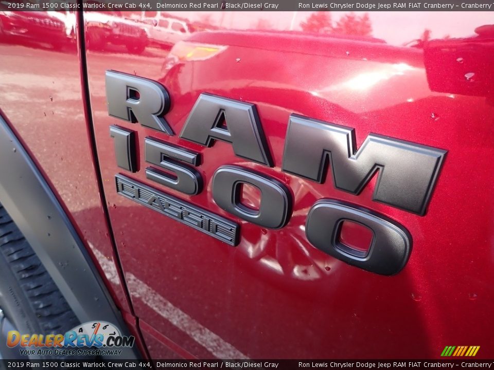 2019 Ram 1500 Classic Warlock Crew Cab 4x4 Delmonico Red Pearl / Black/Diesel Gray Photo #3