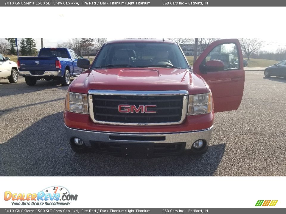 2010 GMC Sierra 1500 SLT Crew Cab 4x4 Fire Red / Dark Titanium/Light Titanium Photo #21