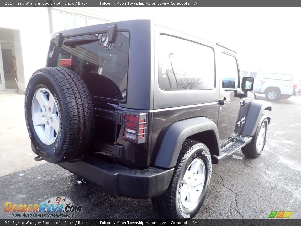 2017 Jeep Wrangler Sport 4x4 Black / Black Photo #2