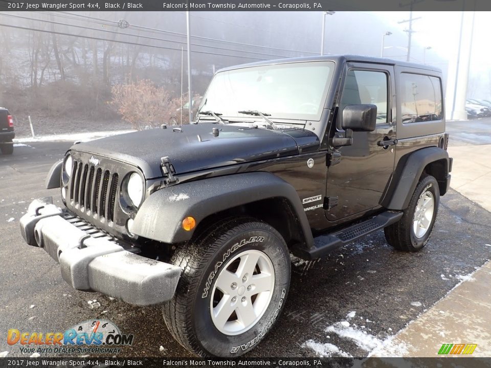 2017 Jeep Wrangler Sport 4x4 Black / Black Photo #6