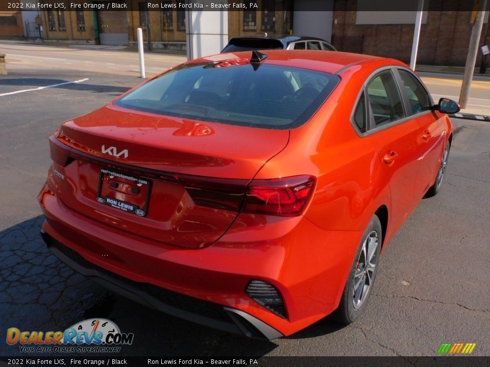 2022 Kia Forte LXS Fire Orange / Black Photo #2