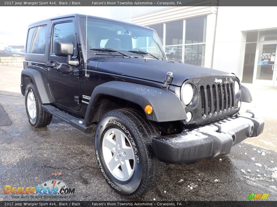 2017 Jeep Wrangler Sport 4x4 Black / Black Photo #8