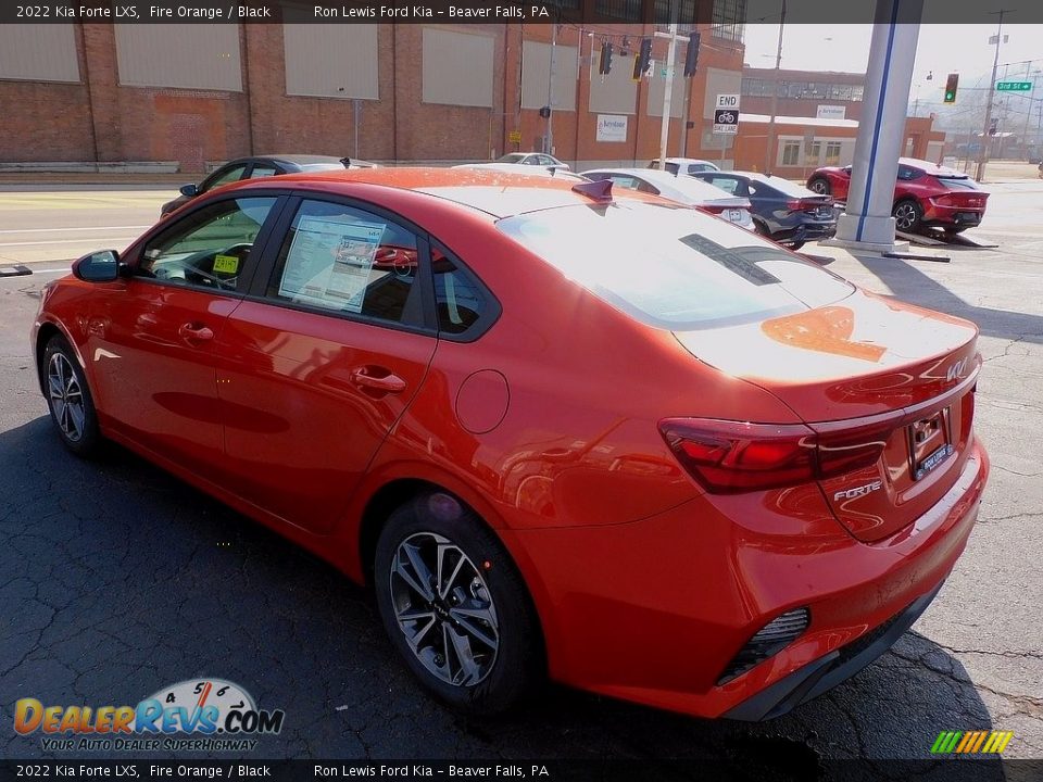 2022 Kia Forte LXS Fire Orange / Black Photo #5