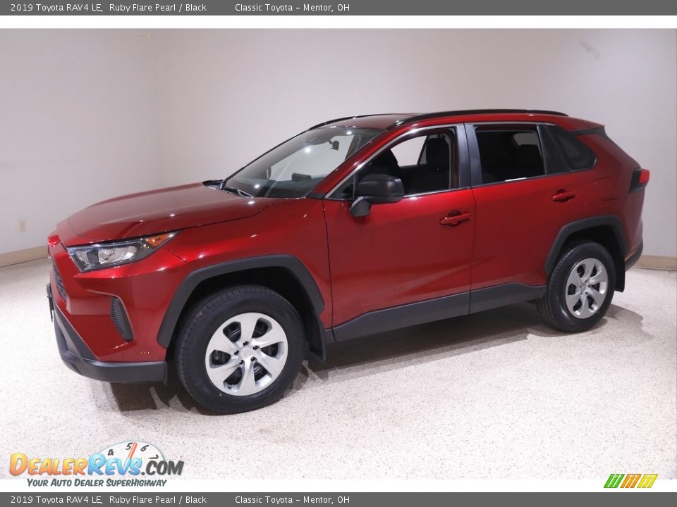 2019 Toyota RAV4 LE Ruby Flare Pearl / Black Photo #3