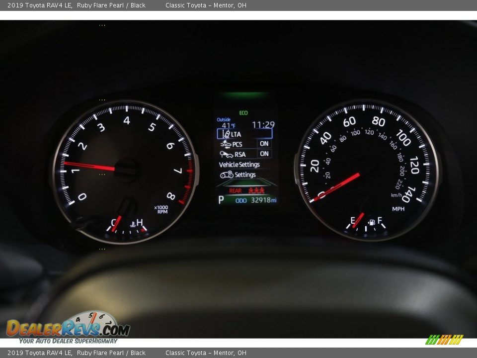 2019 Toyota RAV4 LE Ruby Flare Pearl / Black Photo #8