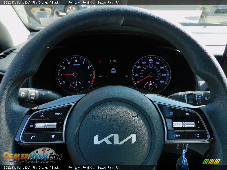 2022 Kia Forte LXS Fire Orange / Black Photo #19