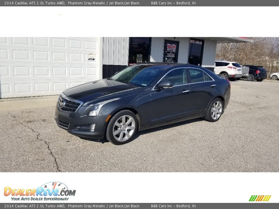 2014 Cadillac ATS 2.0L Turbo AWD Phantom Gray Metallic / Jet Black/Jet Black Photo #2