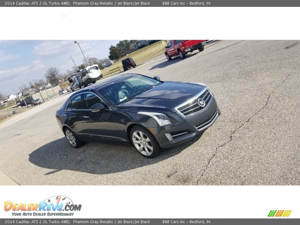 2014 Cadillac ATS 2.0L Turbo AWD Phantom Gray Metallic / Jet Black/Jet Black Photo #4