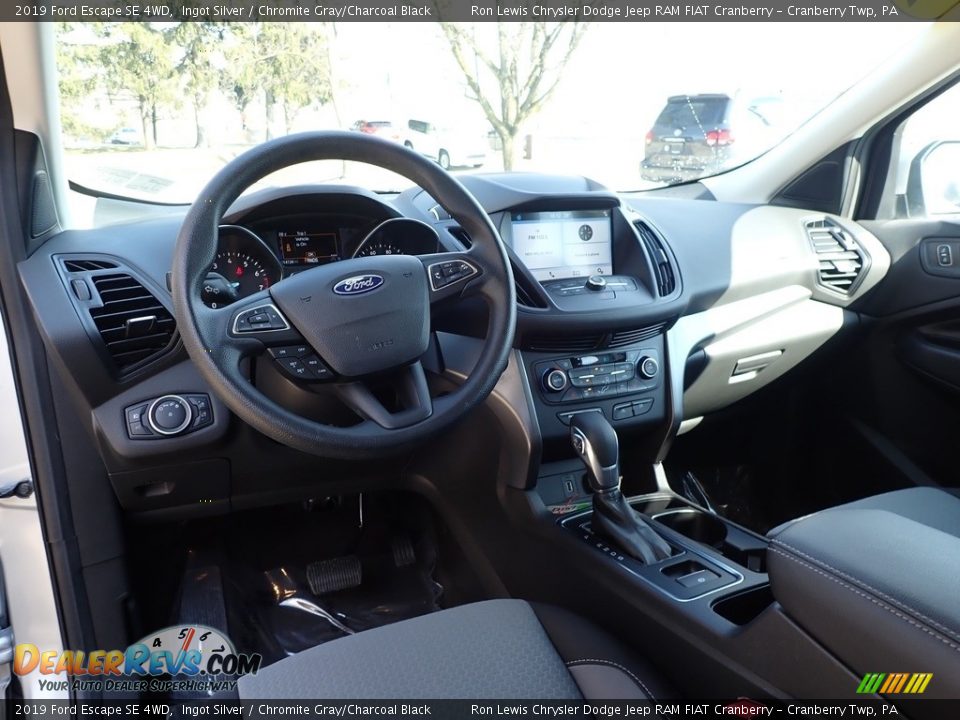 2019 Ford Escape SE 4WD Ingot Silver / Chromite Gray/Charcoal Black Photo #14