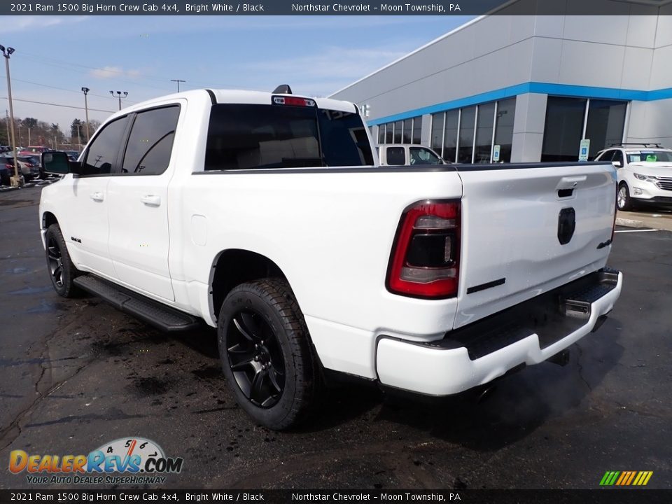 2021 Ram 1500 Big Horn Crew Cab 4x4 Bright White / Black Photo #4