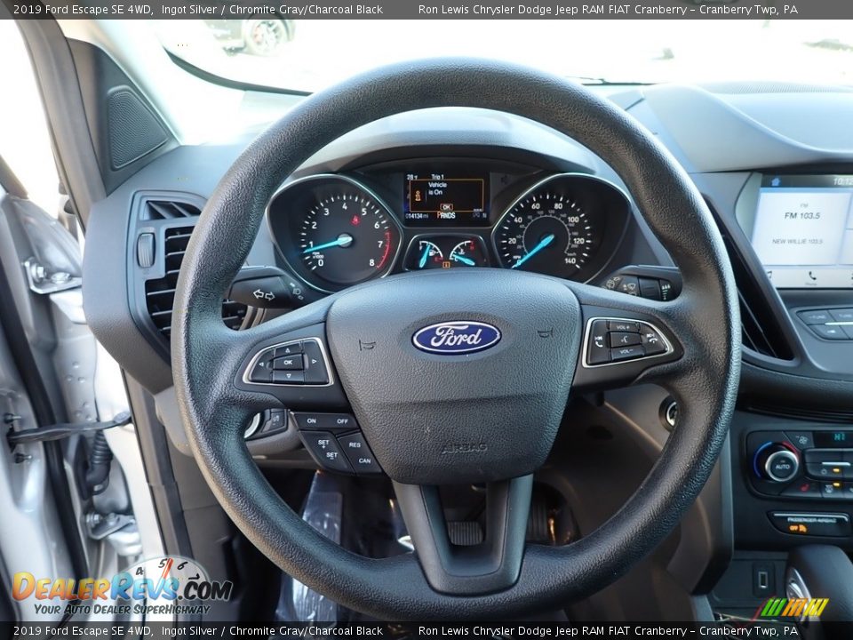 2019 Ford Escape SE 4WD Ingot Silver / Chromite Gray/Charcoal Black Photo #16