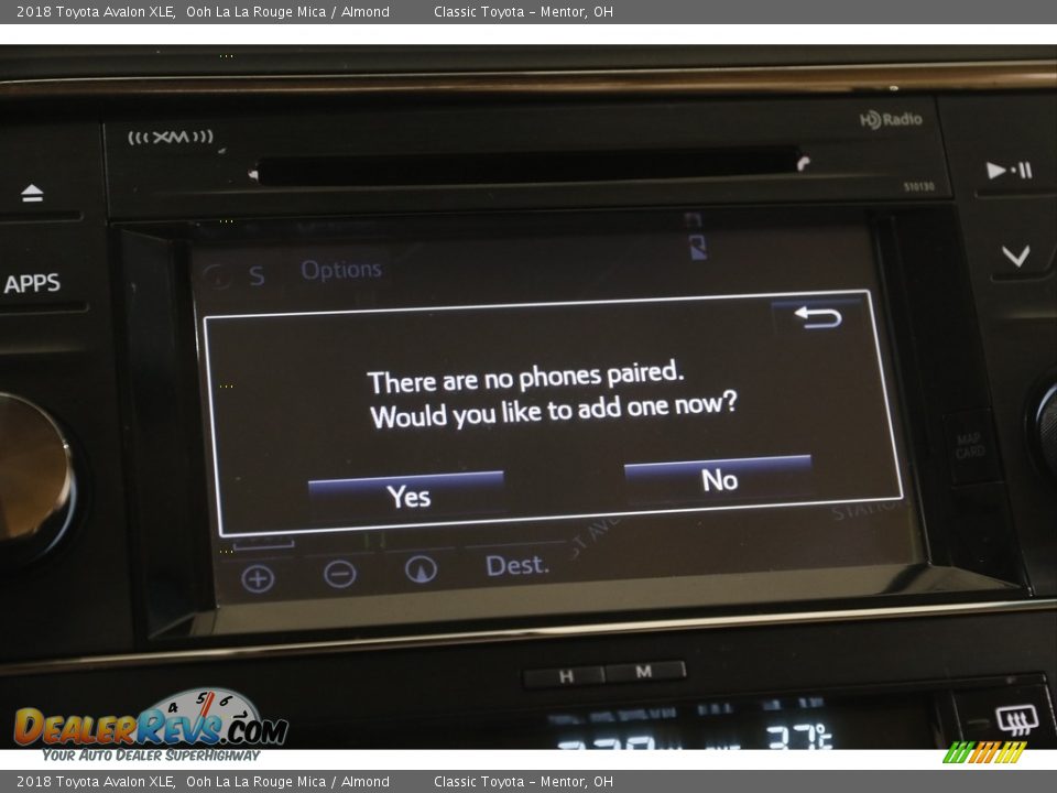 2018 Toyota Avalon XLE Ooh La La Rouge Mica / Almond Photo #12