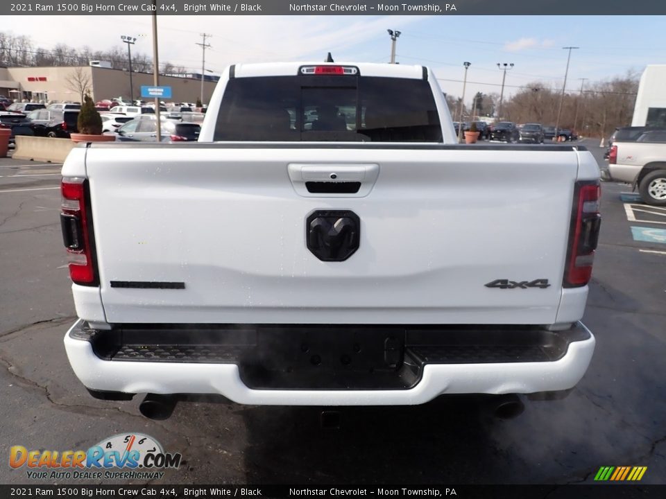 2021 Ram 1500 Big Horn Crew Cab 4x4 Bright White / Black Photo #6