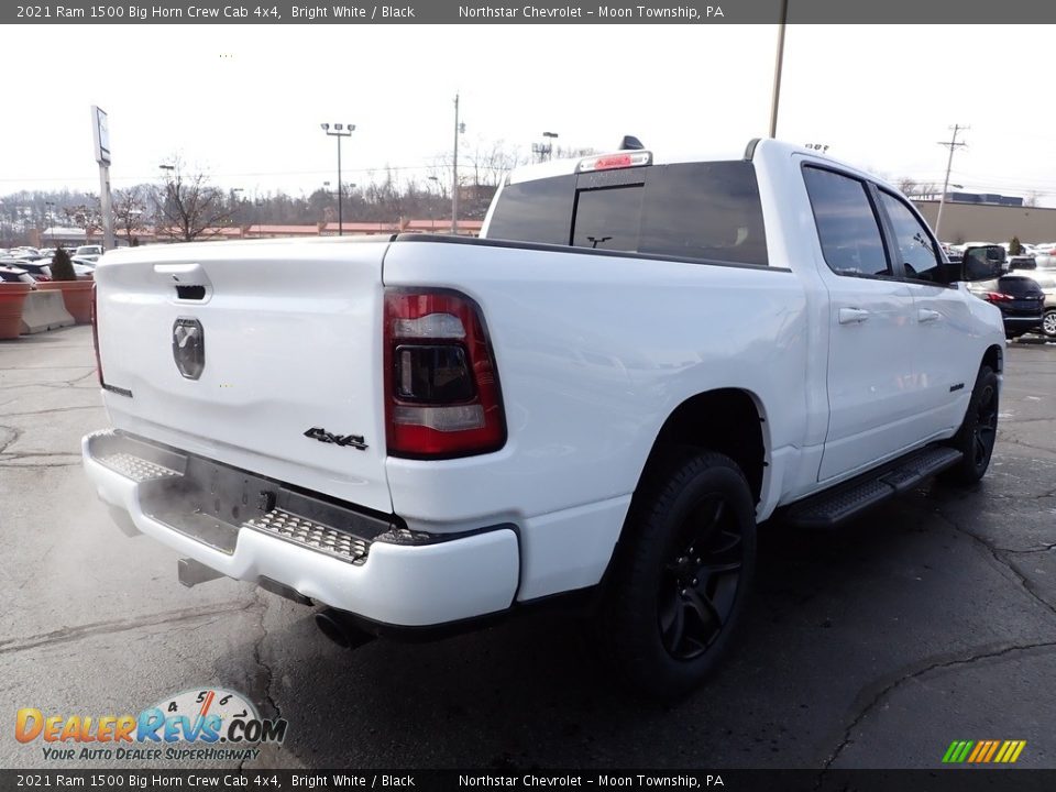 2021 Ram 1500 Big Horn Crew Cab 4x4 Bright White / Black Photo #7