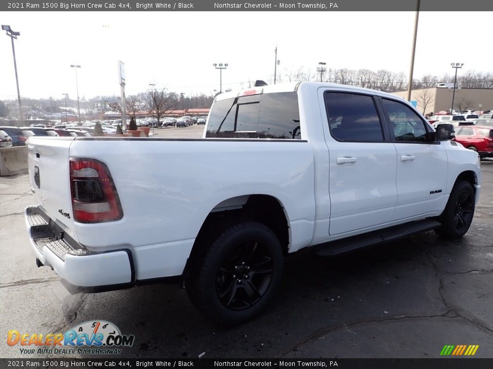 2021 Ram 1500 Big Horn Crew Cab 4x4 Bright White / Black Photo #8