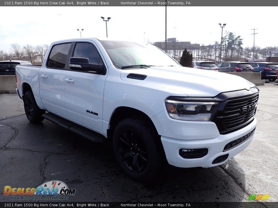 2021 Ram 1500 Big Horn Crew Cab 4x4 Bright White / Black Photo #10