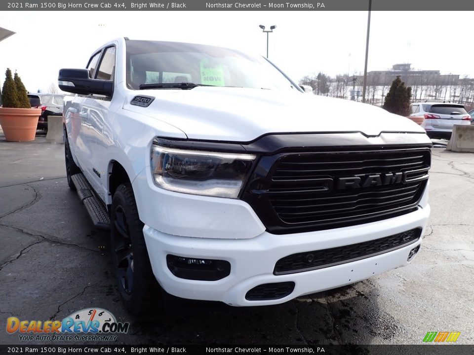 2021 Ram 1500 Big Horn Crew Cab 4x4 Bright White / Black Photo #11