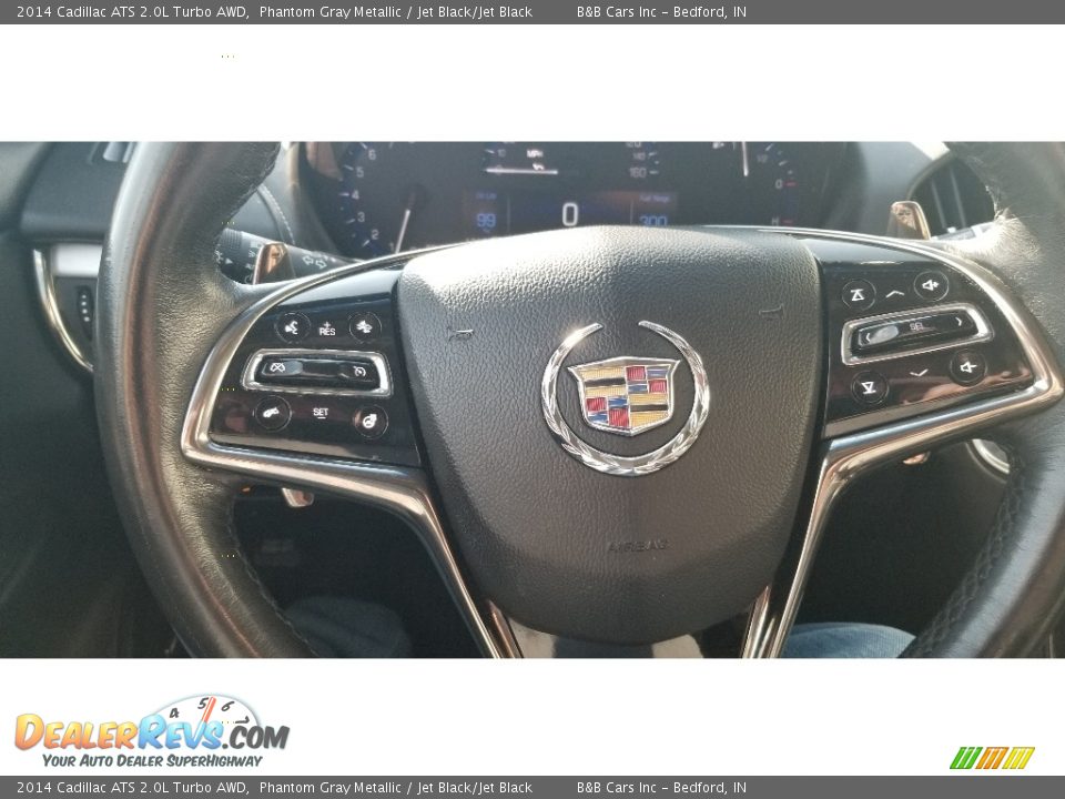 2014 Cadillac ATS 2.0L Turbo AWD Phantom Gray Metallic / Jet Black/Jet Black Photo #13