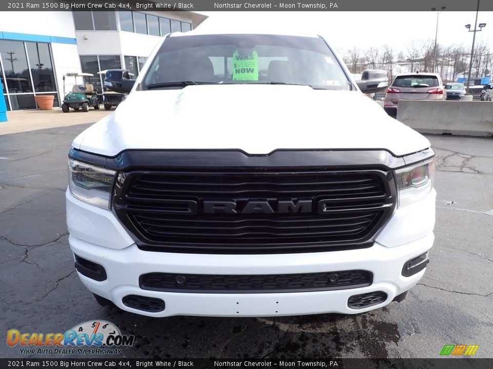 2021 Ram 1500 Big Horn Crew Cab 4x4 Bright White / Black Photo #12