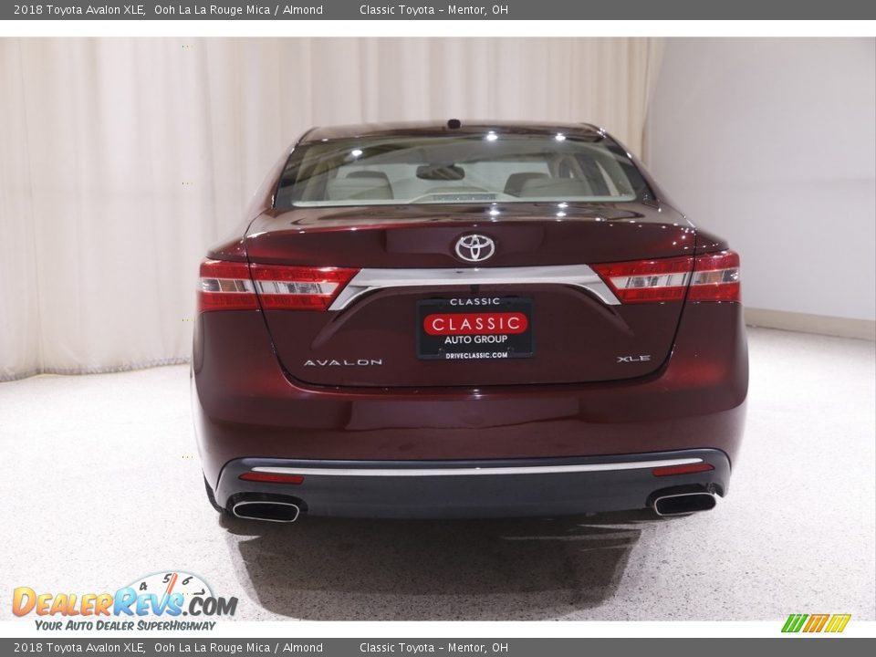 2018 Toyota Avalon XLE Ooh La La Rouge Mica / Almond Photo #20