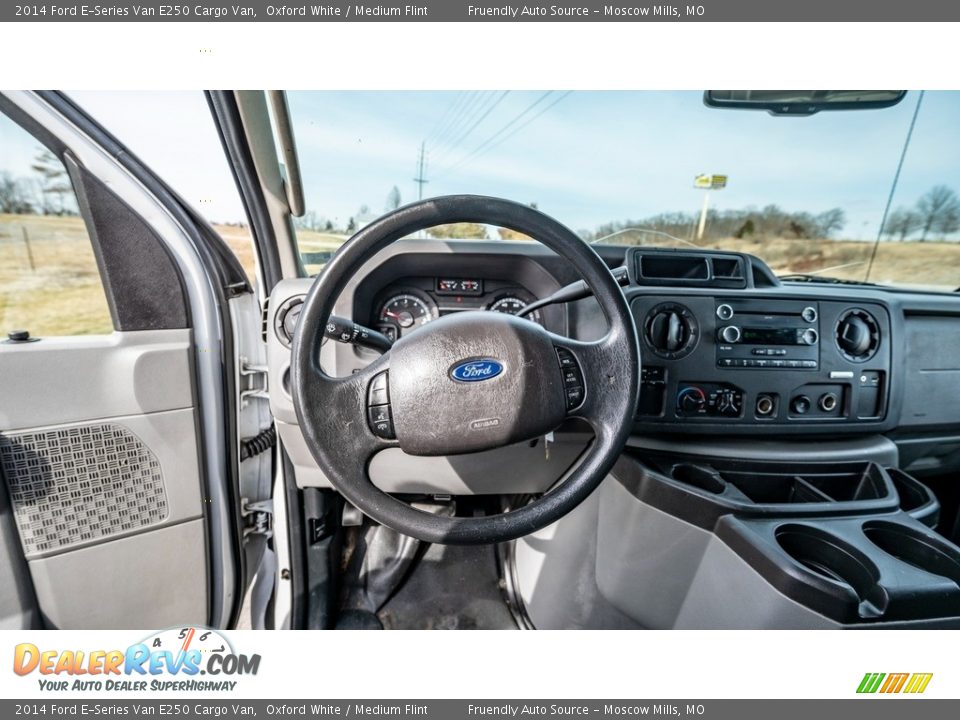 2014 Ford E-Series Van E250 Cargo Van Oxford White / Medium Flint Photo #28
