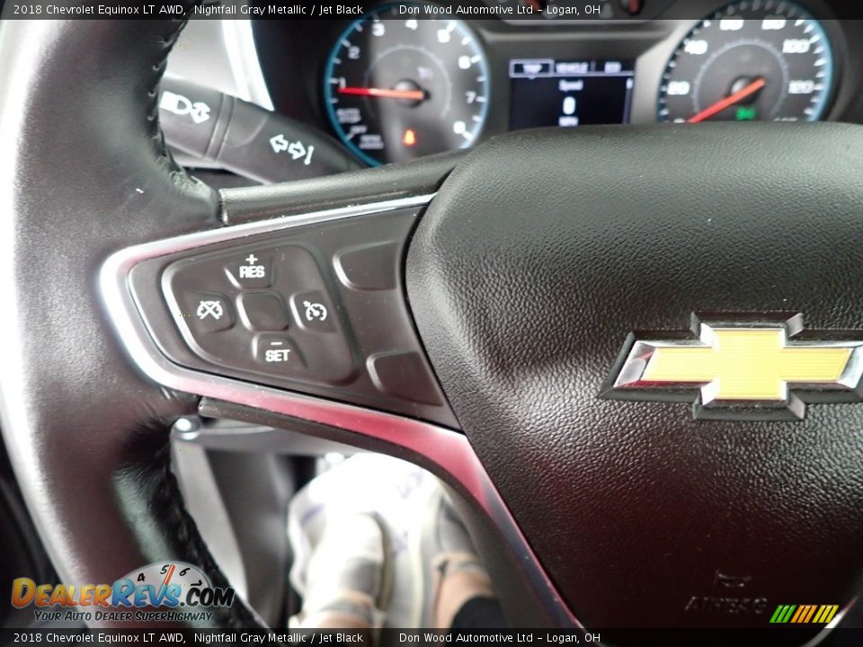 2018 Chevrolet Equinox LT AWD Nightfall Gray Metallic / Jet Black Photo #18