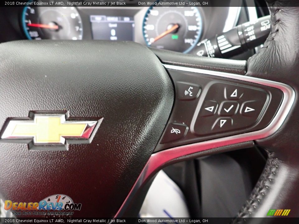 2018 Chevrolet Equinox LT AWD Nightfall Gray Metallic / Jet Black Photo #19