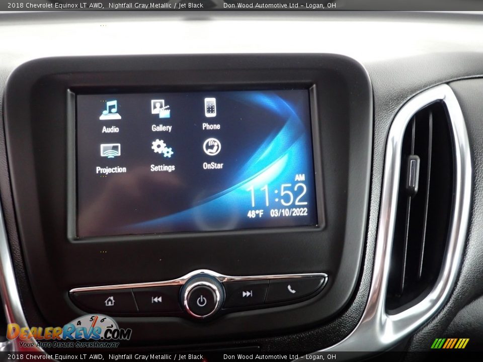 2018 Chevrolet Equinox LT AWD Nightfall Gray Metallic / Jet Black Photo #21