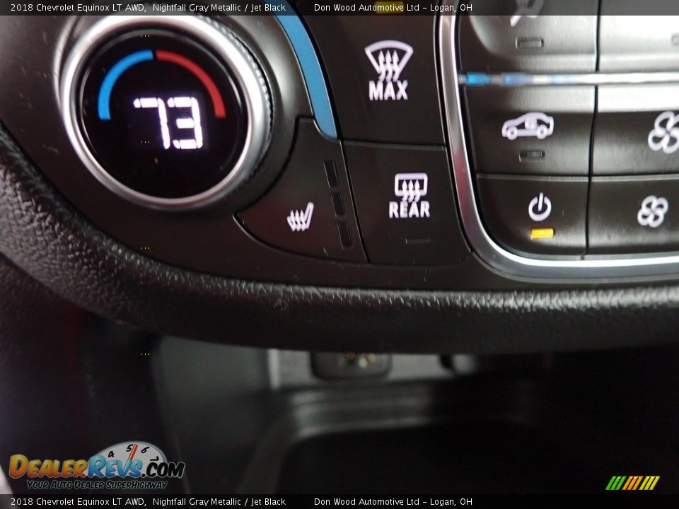 2018 Chevrolet Equinox LT AWD Nightfall Gray Metallic / Jet Black Photo #23