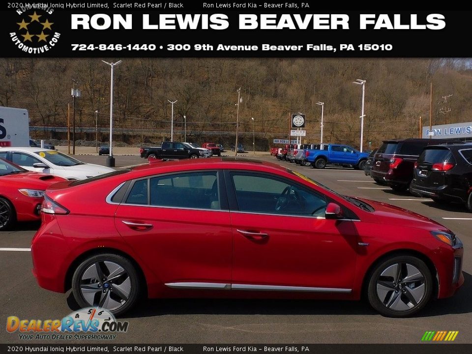 2020 Hyundai Ioniq Hybrid Limited Scarlet Red Pearl / Black Photo #1